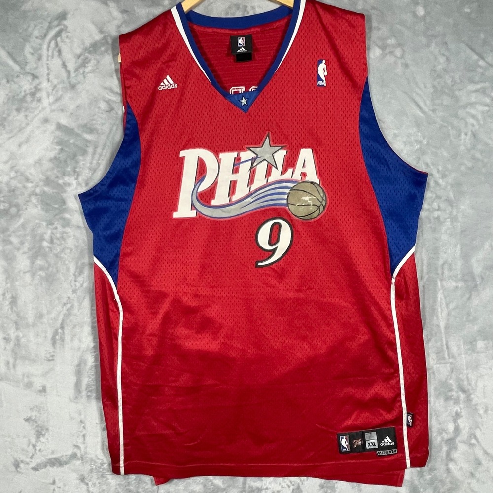 Adidas Philadelphia 76ers Andre Iguodala 9 Jersey Red Mens XXL NBA 7993A 06